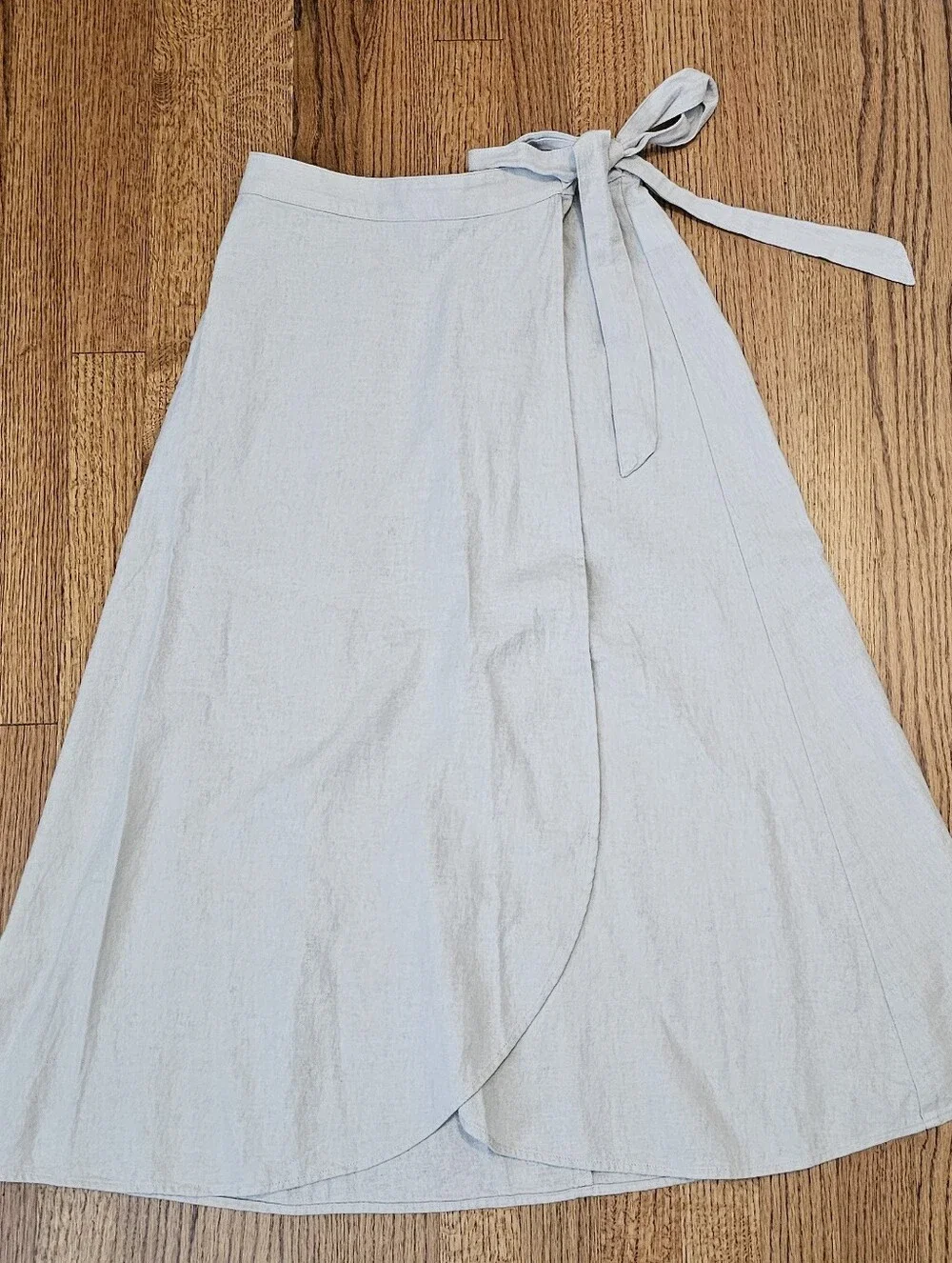 J. Crew Factory Linen Wrap Midi Skirt with Side Tie ~ X-Small